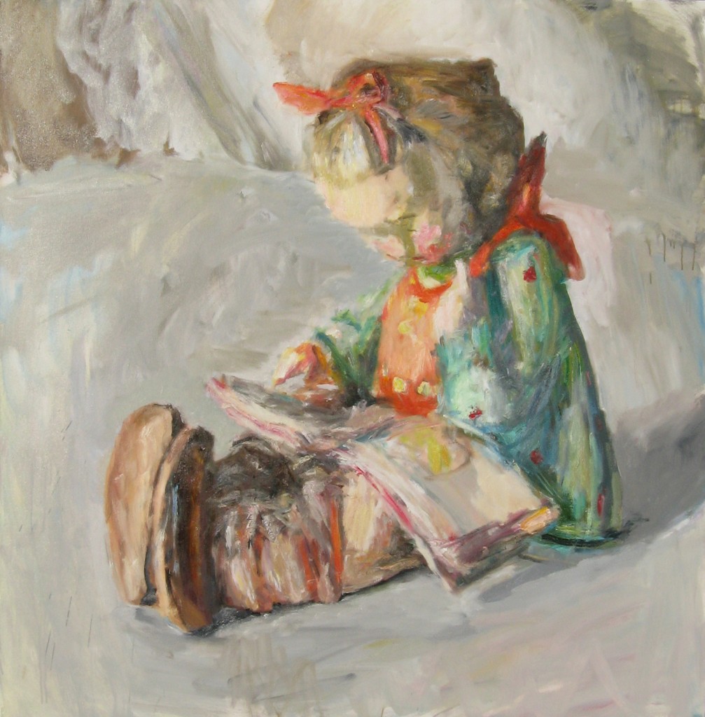 Hummel Figurine, 2011, oil on canvas, 56 x 57 in., private collection