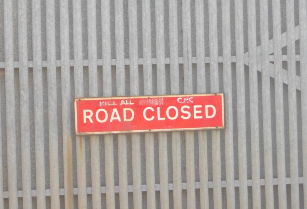 closed road