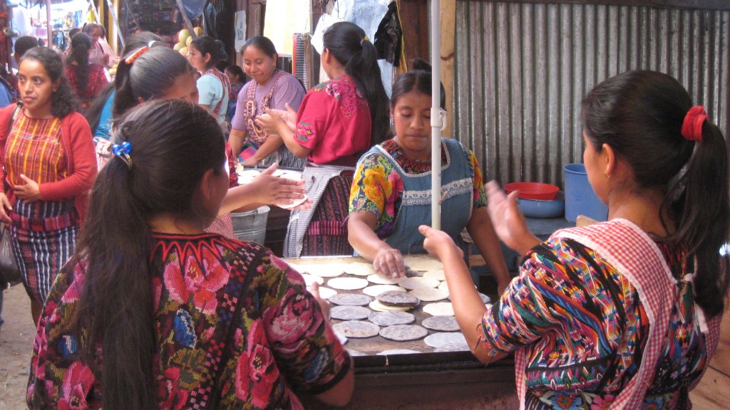 Making tortillas