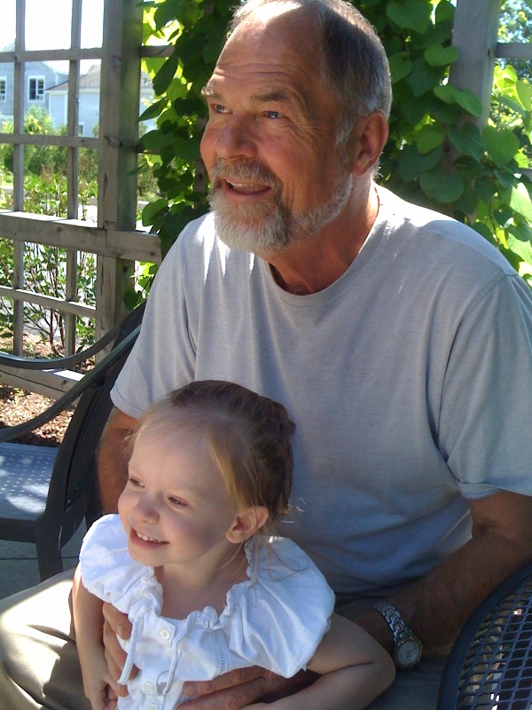 with grand daughter cora