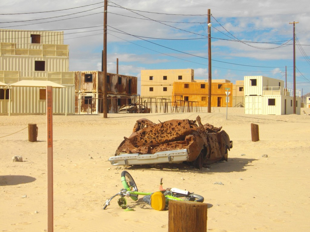 The mockup of an Iraqi village for training