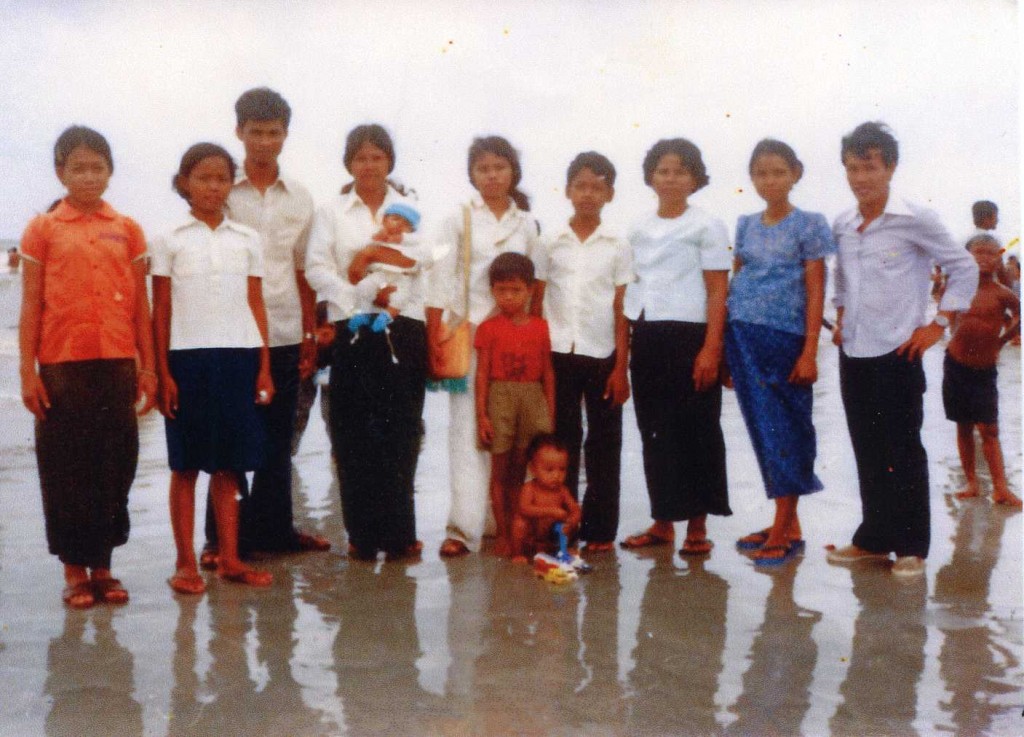 Family 1980 in refugee camp in Thailand