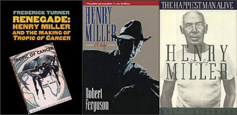 Henry Miller biographies collage