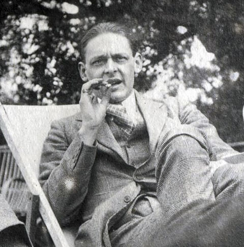 T. S. Eliot in 1923 via Wikimedia Commons